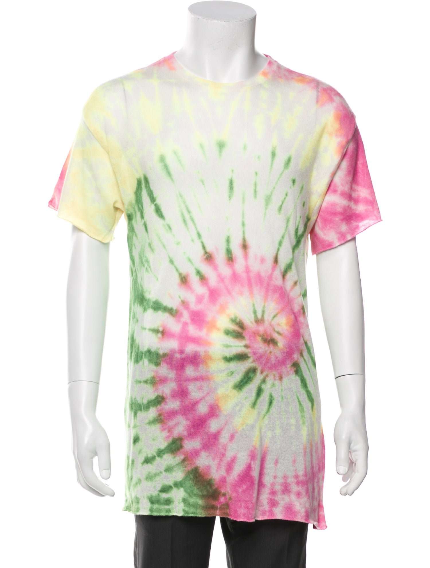 The Elder Statesman Cashmere Tie-Dye Print T-Shirt