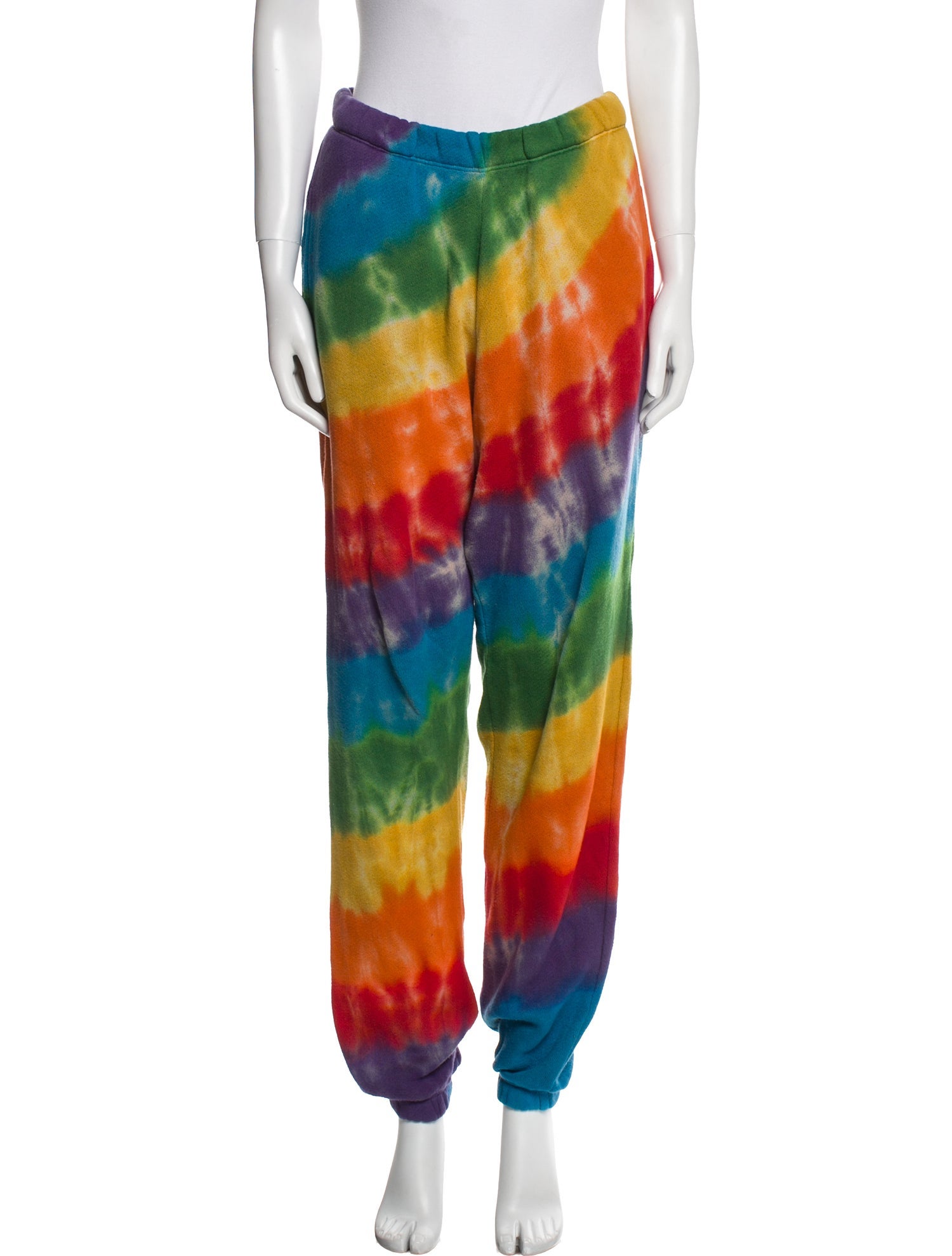 The Elder Statesman Cashmere Tie-Dye Print Sweatpants