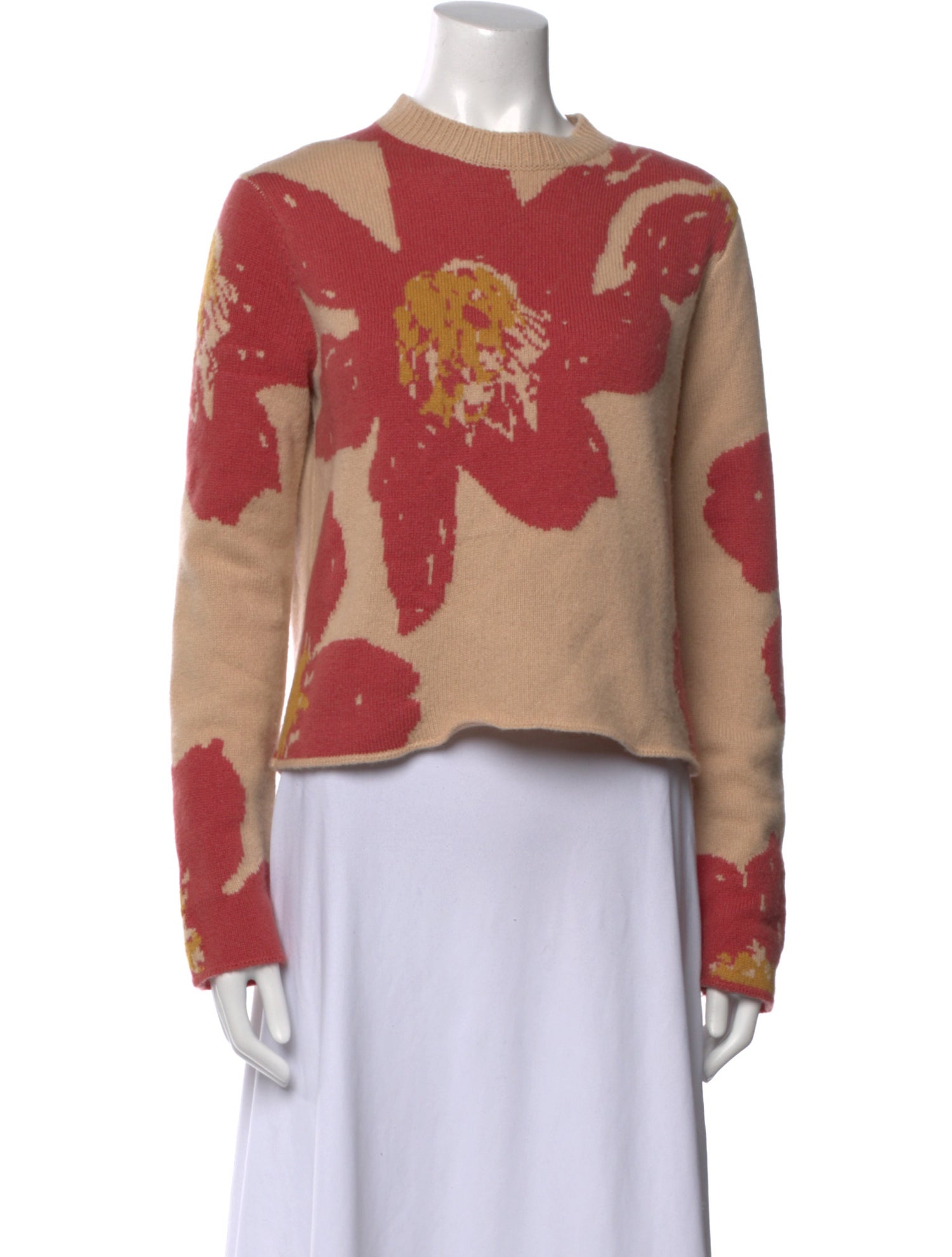 The Elder Statesman Cashmere Printed Sweater