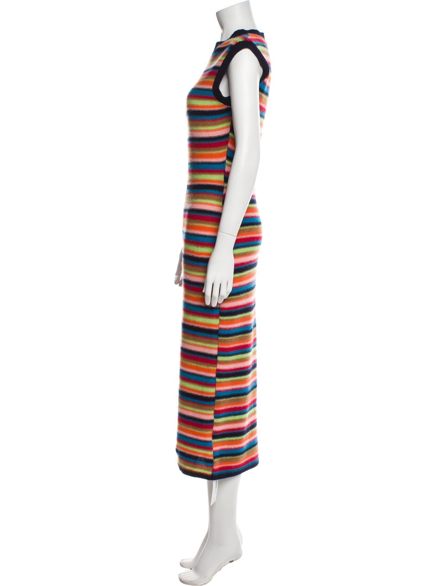 The Elder Statesman Cashmere Midi Length Dress
