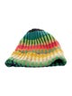 The Elder Statesman Orange printed cashmere The Elder Statesman beanie hat.