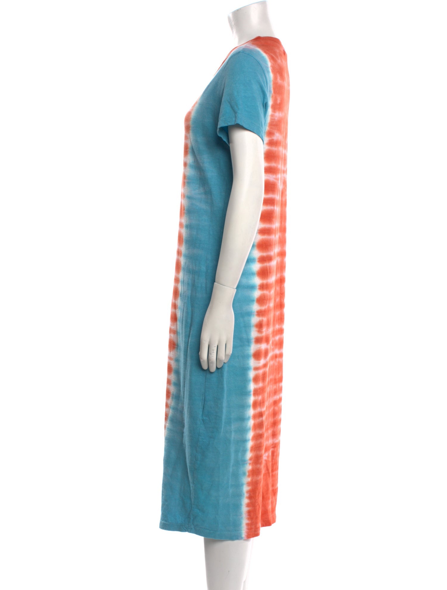 The Elder Statesman Tie-Dye Print Midi Length Dress