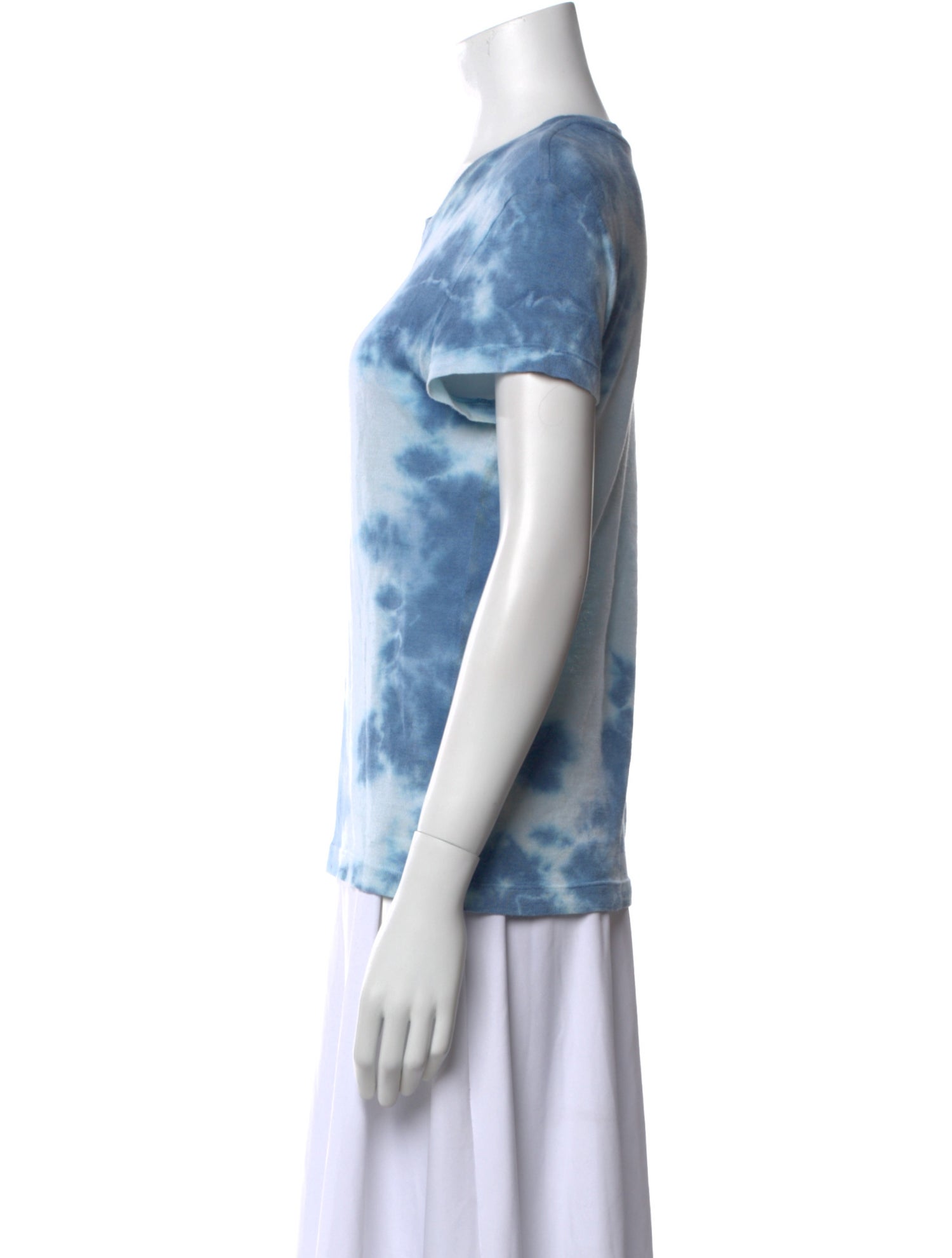 The Elder Statesman Cashmere Tie-Dye Print T-Shirt
