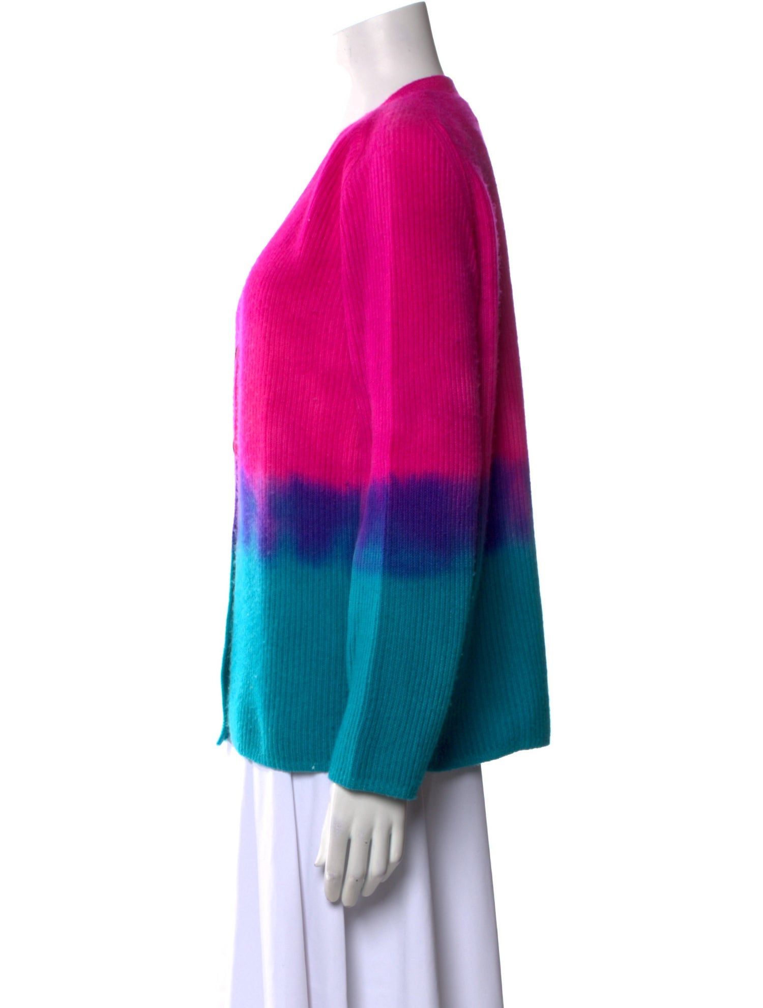 The Elder Statesman Cashmere Colorblock Pattern Sweater