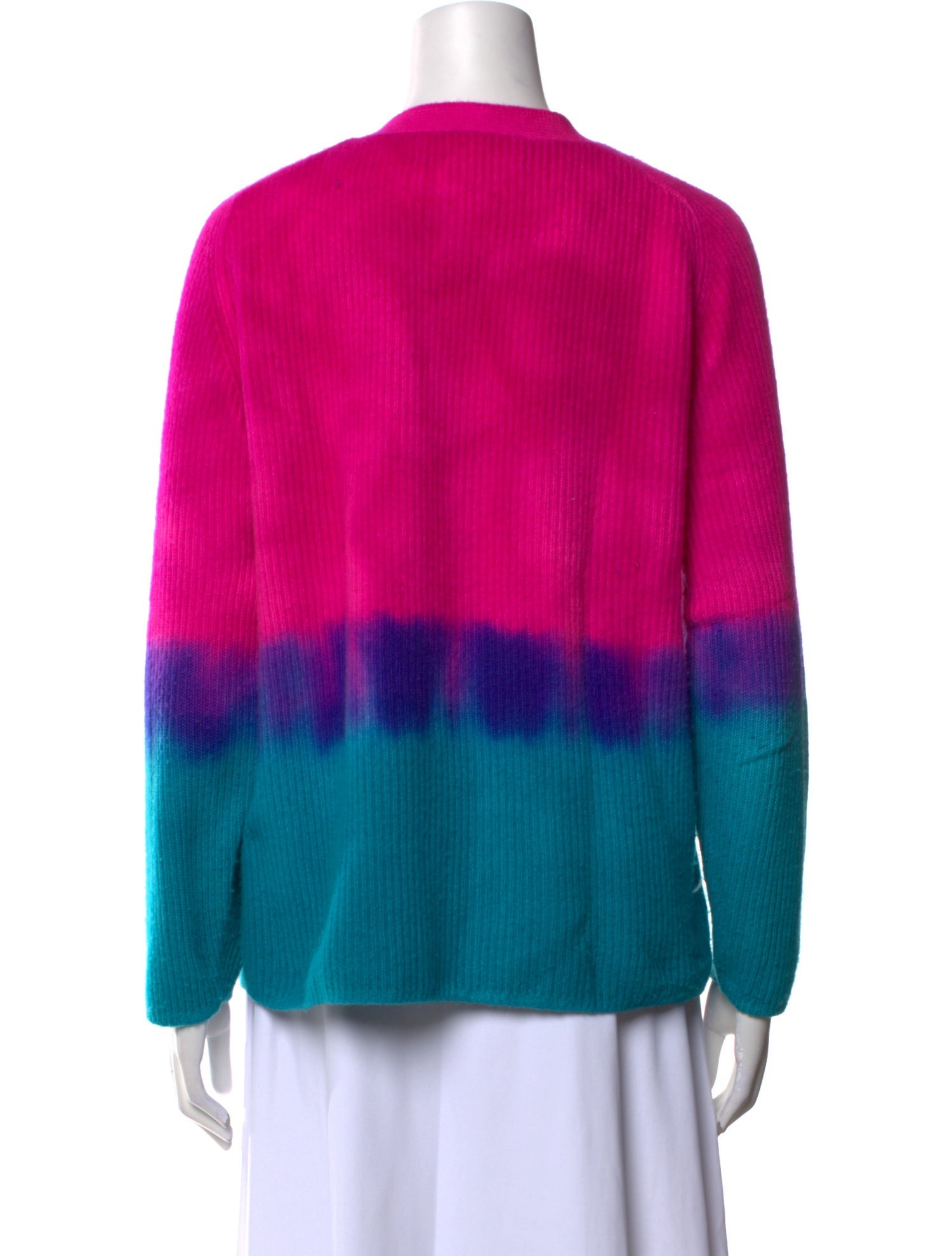 The Elder Statesman Cashmere Colorblock Pattern Sweater