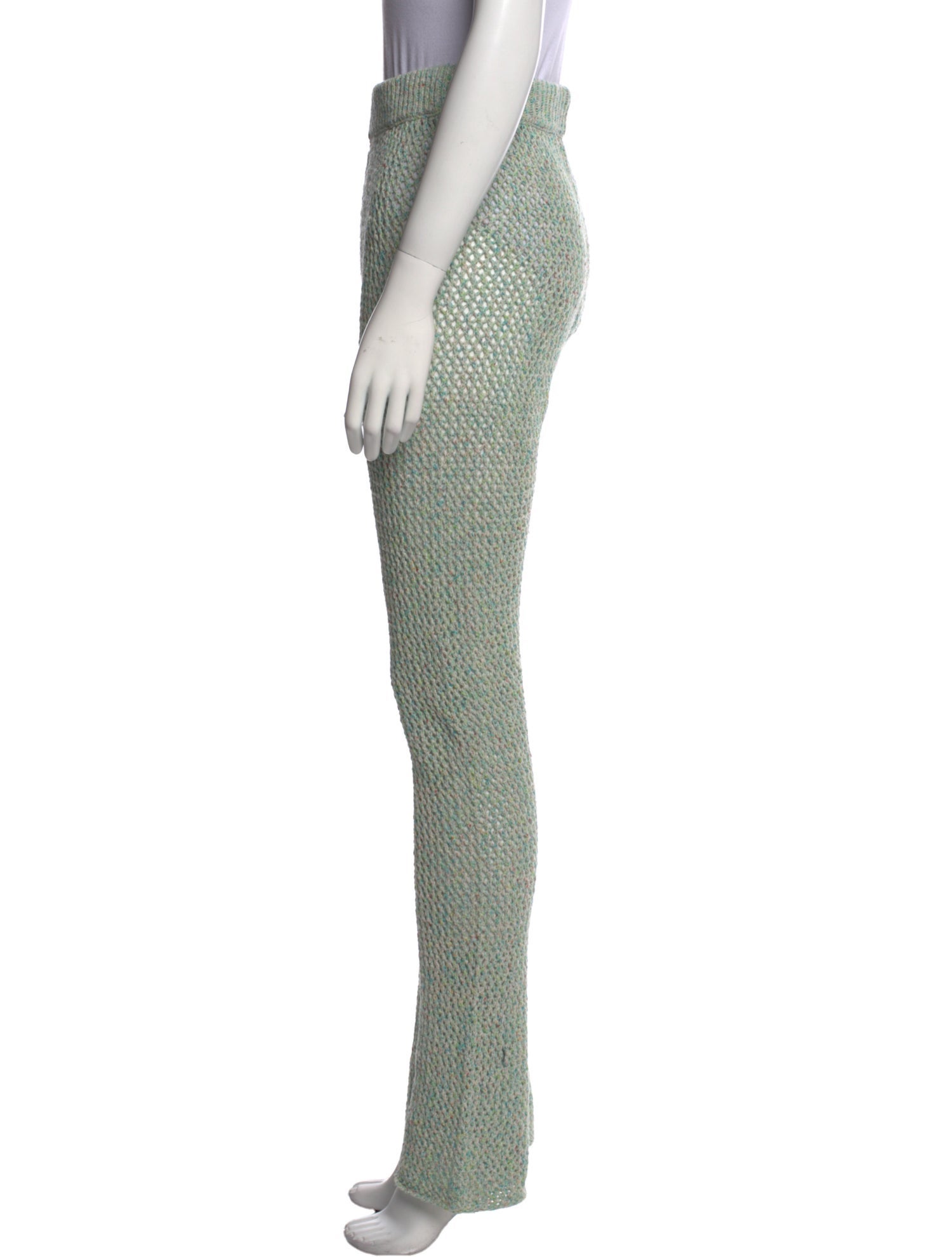 The Elder Statesman Lace Pattern Straight Leg Pants