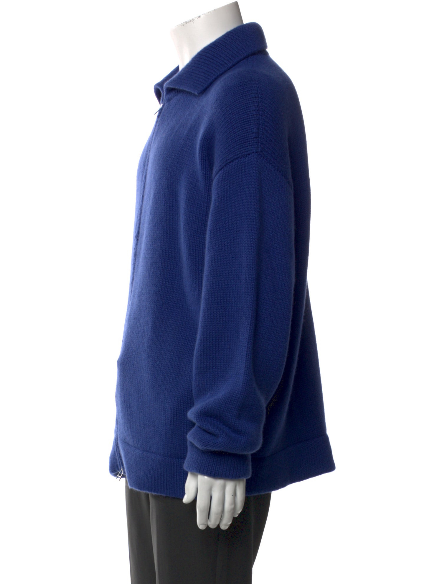 The Elder Statesman Collar Long Sleeve Polo Sweater
