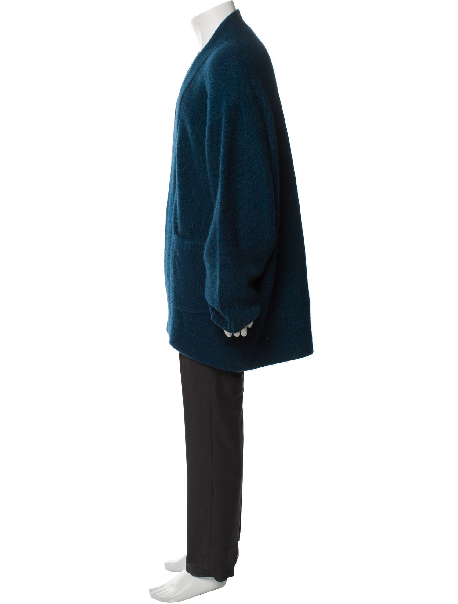 The Elder Statesman Open Front Long Sleeve Cardigan