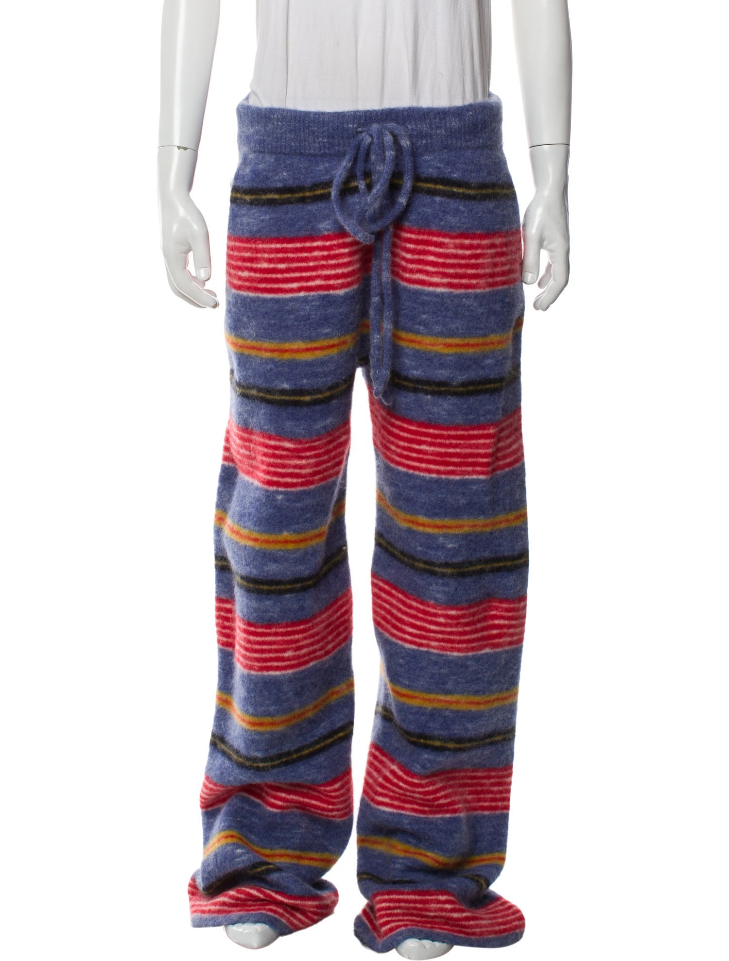 The Elder Statesman Cashmere Striped Lounge Bottoms w/ Tags
