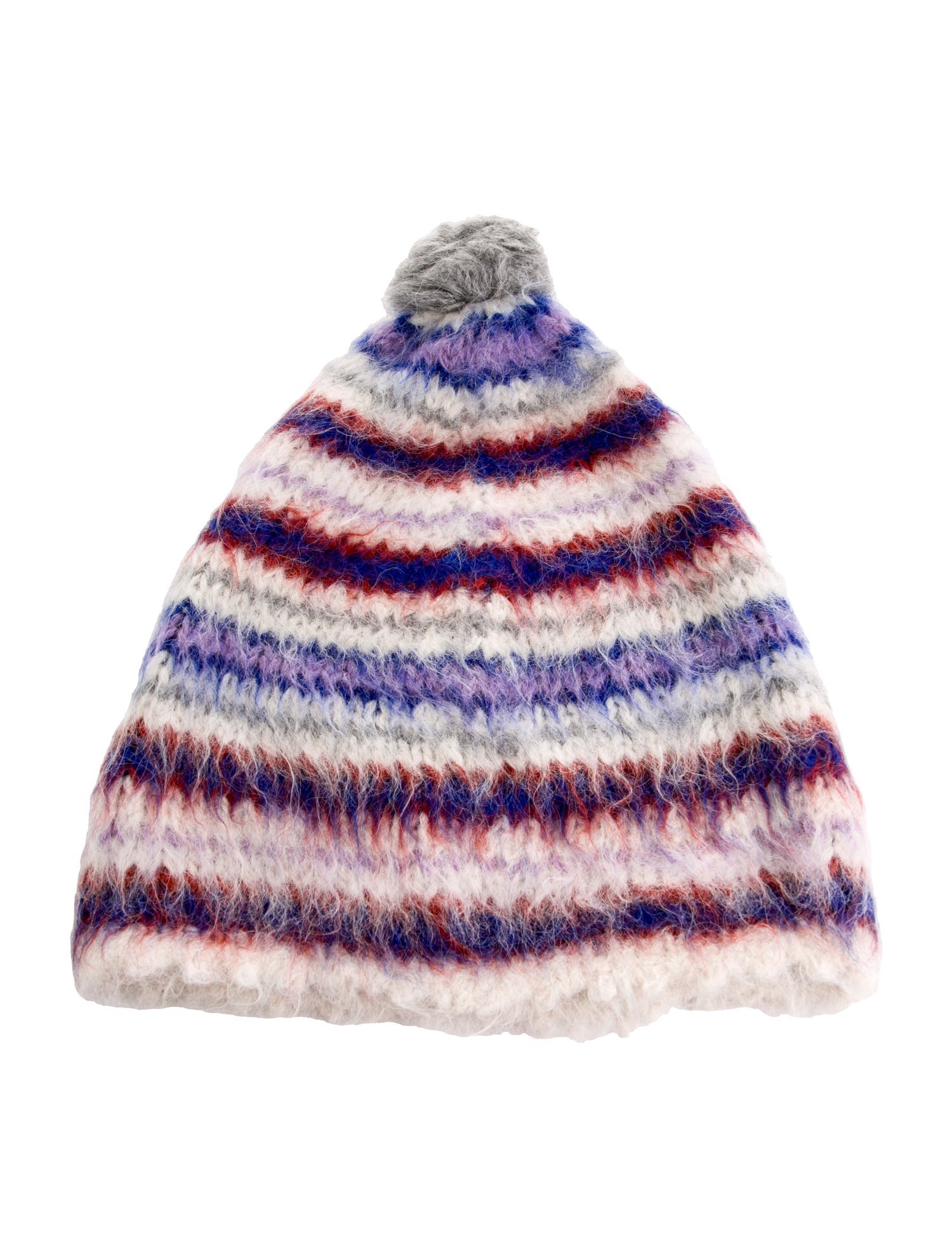 The Elder Statesman Neutral pattern print knitted beanie