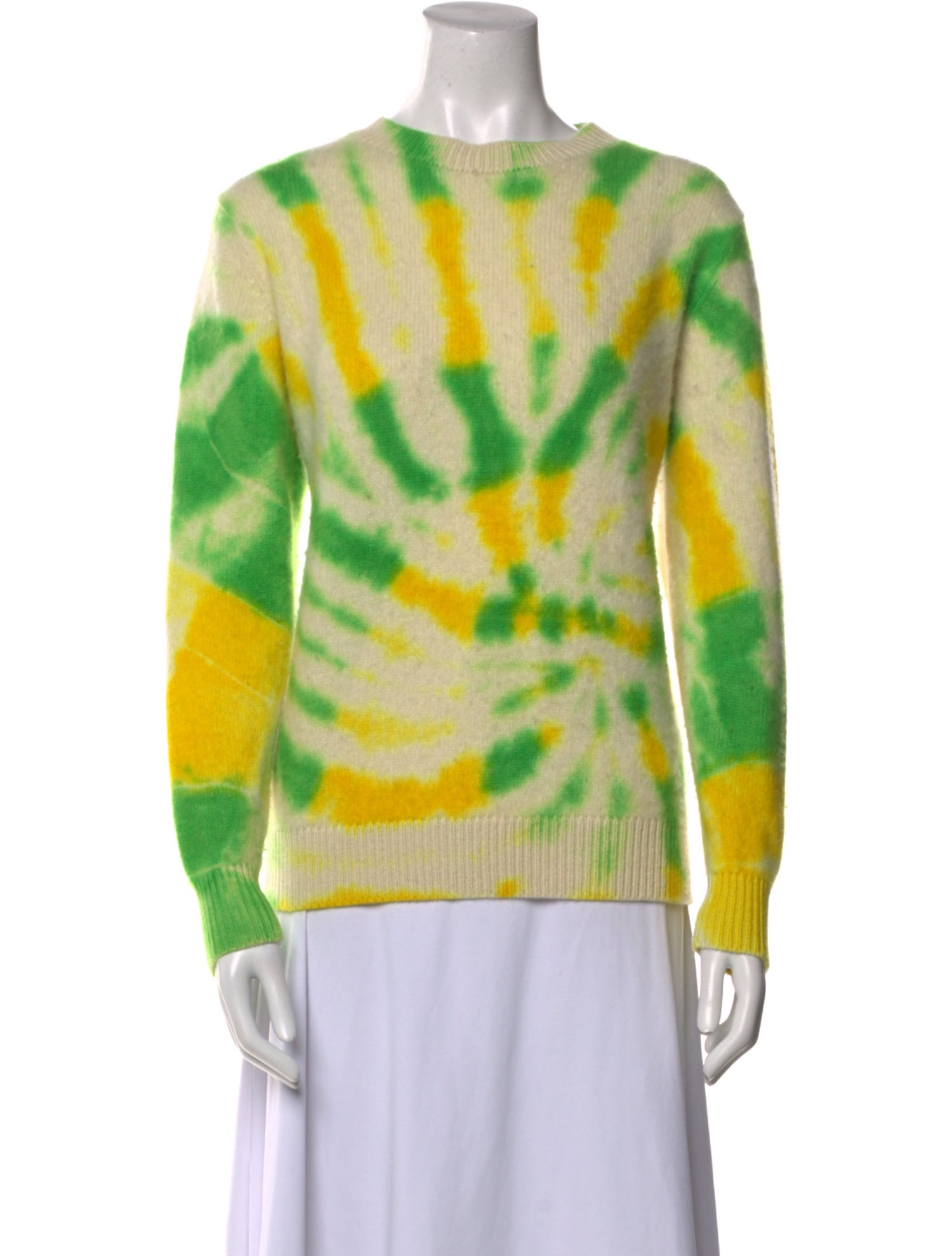 The Elder Statesman Cashmere Tie-Dye Print Sweater