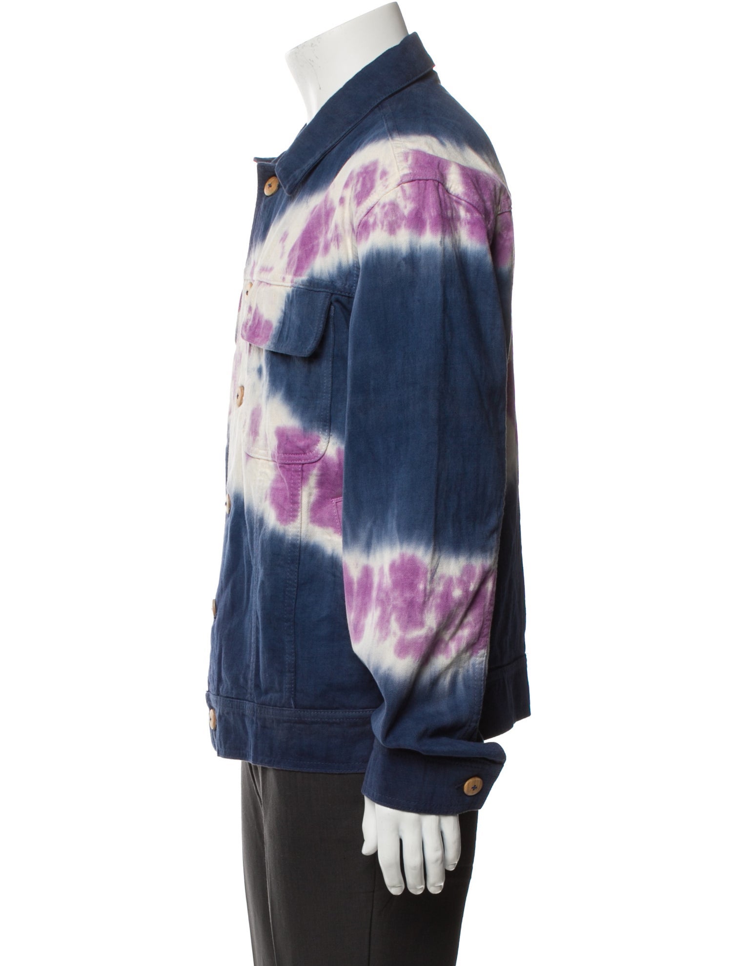 The Elder Statesman Tie-Dye Print Denim Jacket
