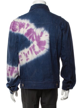 The Elder Statesman Tie-Dye Print Denim Jacket