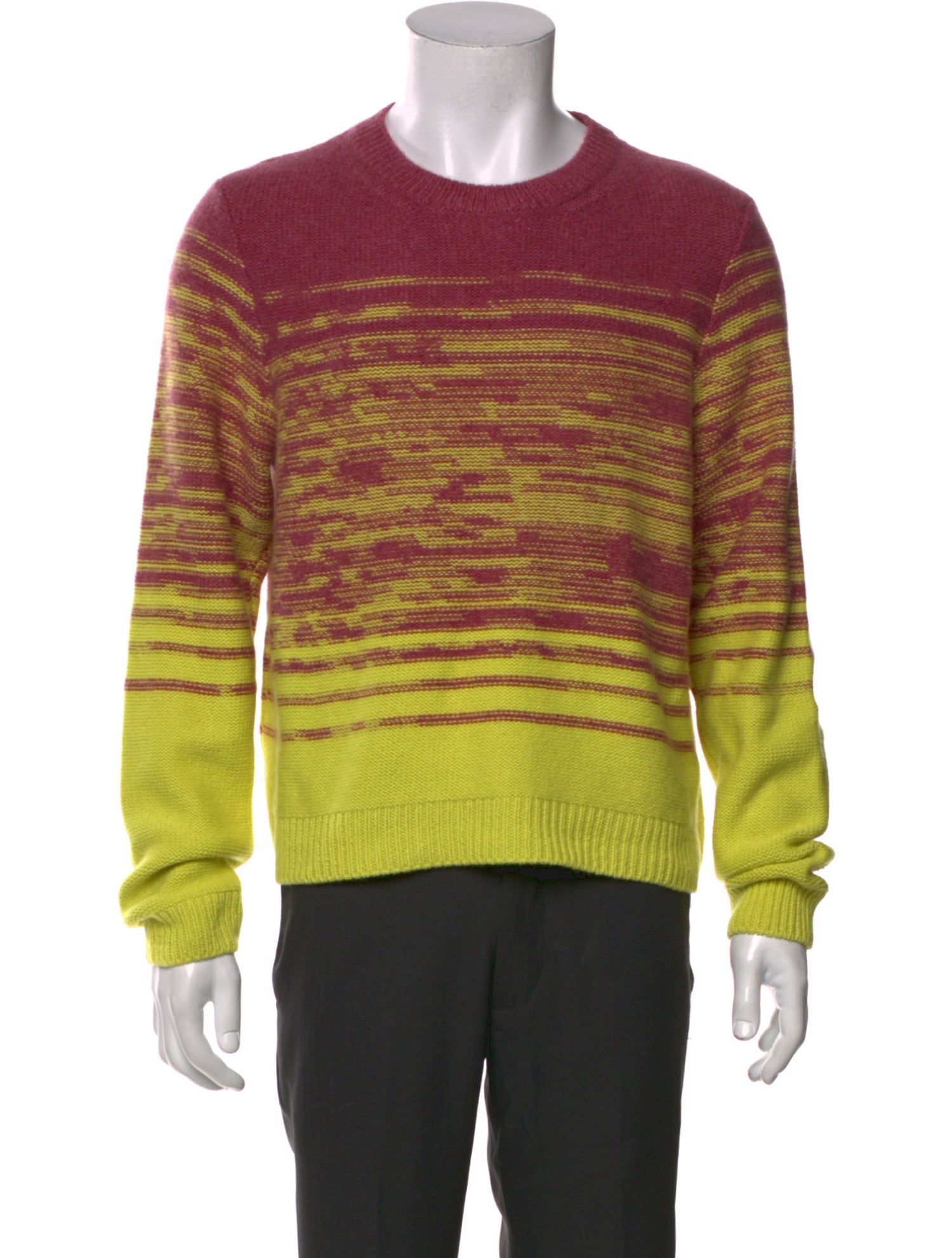 The Elder Statesman Cashmere Striped Pullover