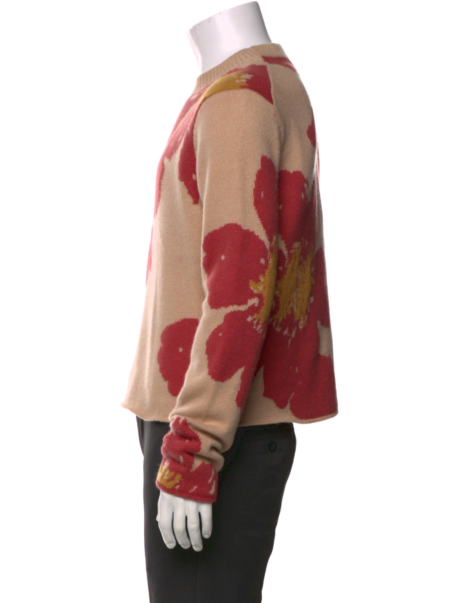 The Elder Statesman Cashmere Printed Pullover