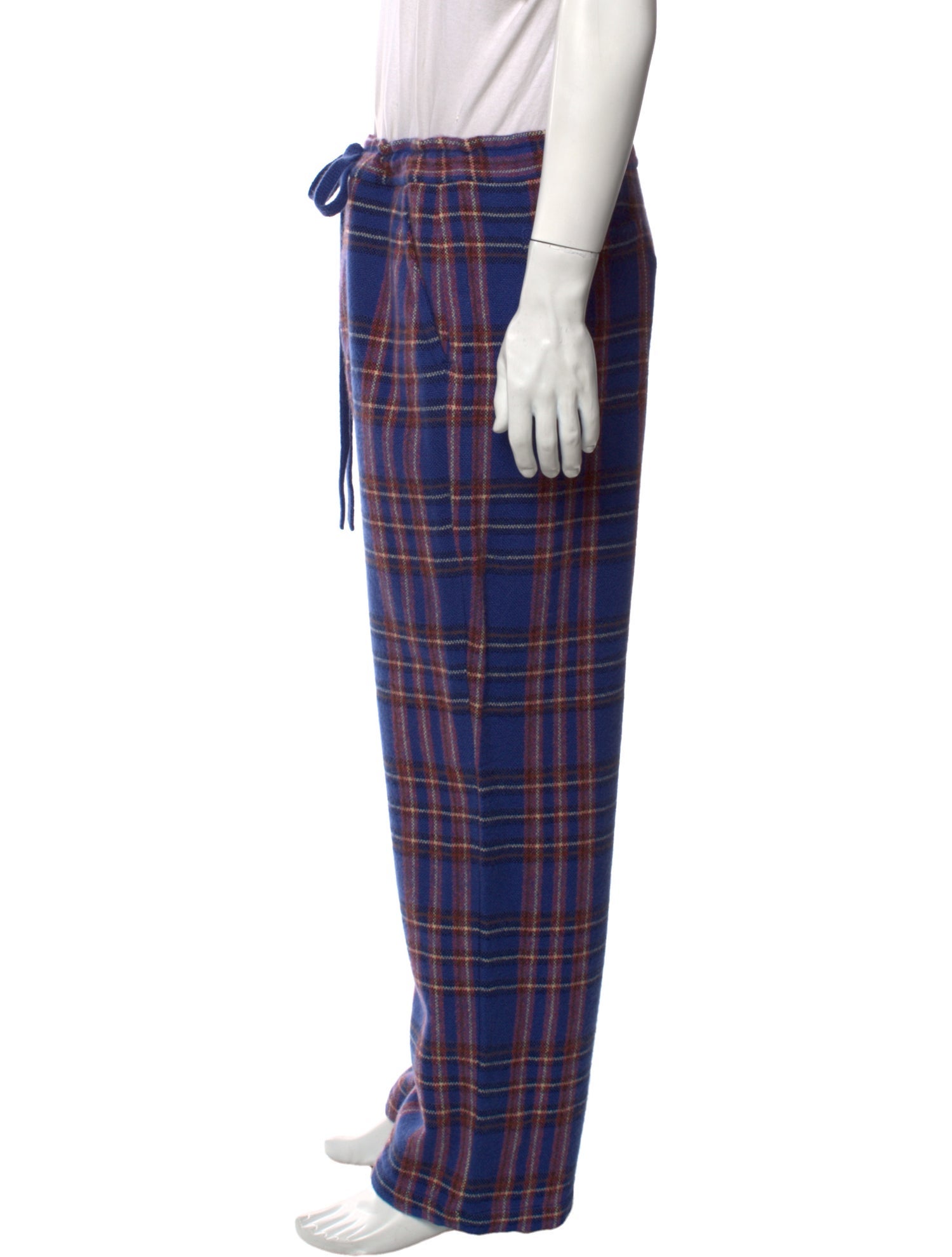 The Elder Statesman Plaid Print Pants