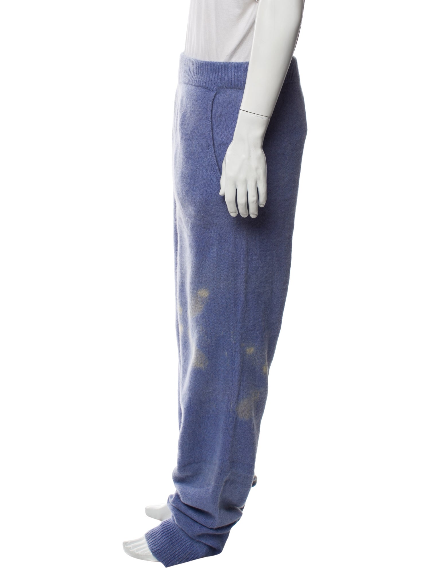 The Elder Statesman Cashmere Graphic Print Lounge Bottoms