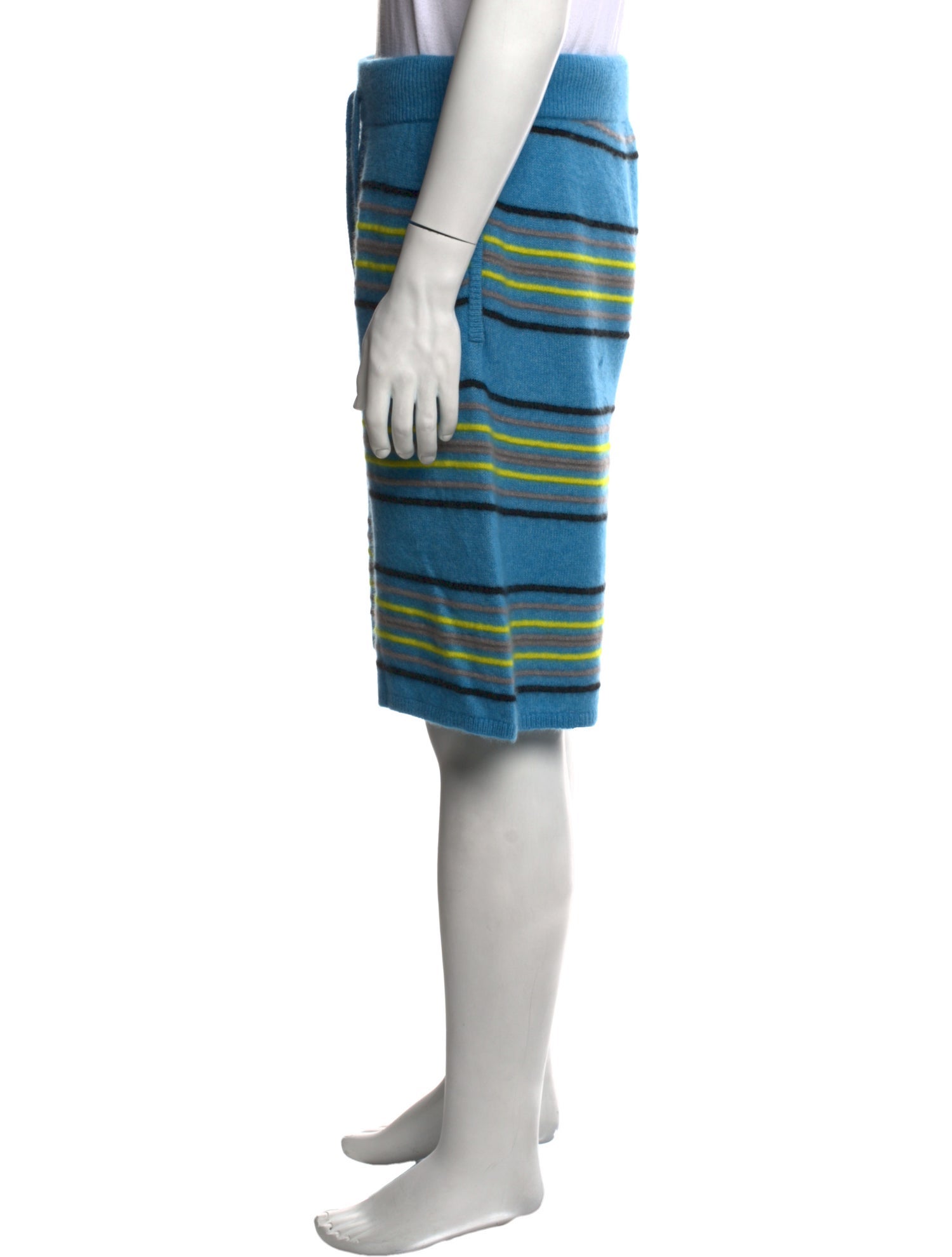 The Elder Statesman Striped Jogger Shorts