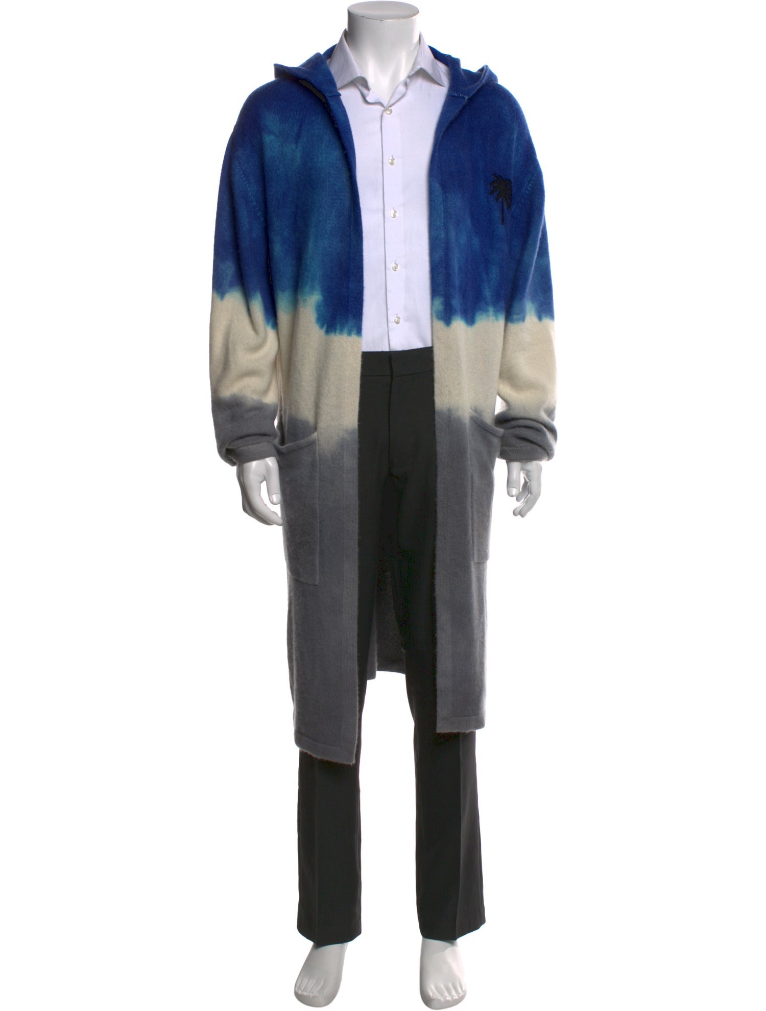 The Elder Statesman Cashmere Tie-Dye Print Cardigan