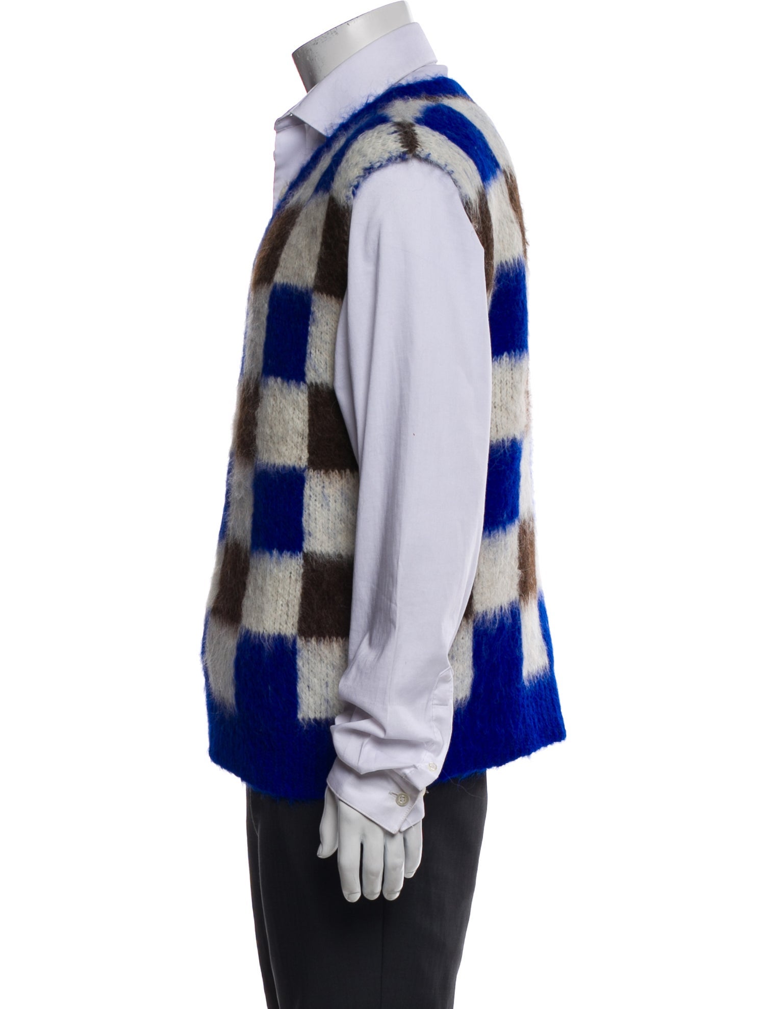 The Elder Statesman Printed V-Neck Sweater Vest