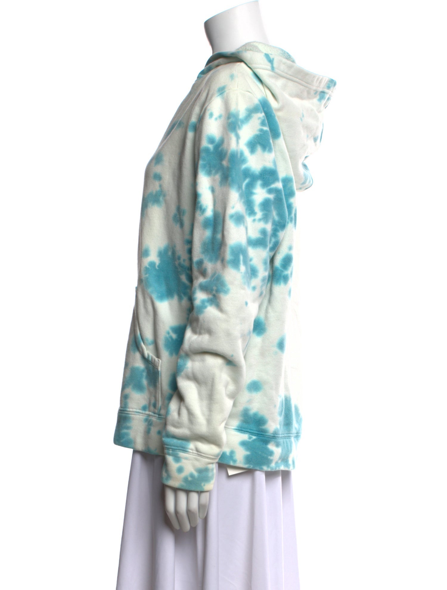 The Elder Statesman Tie-Dye Print V-Neck Sweatshirt