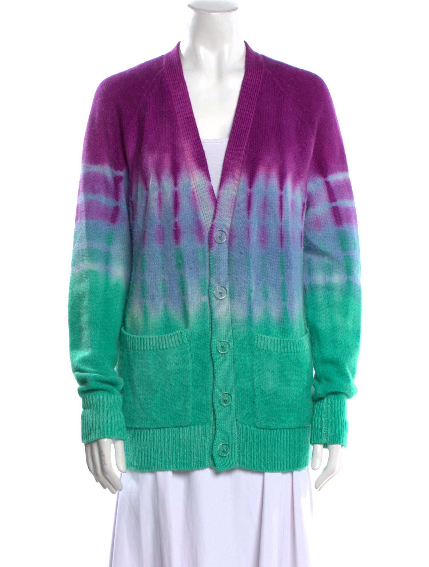 The Elder Statesman Cashmere Tie-Dye Print Sweater
