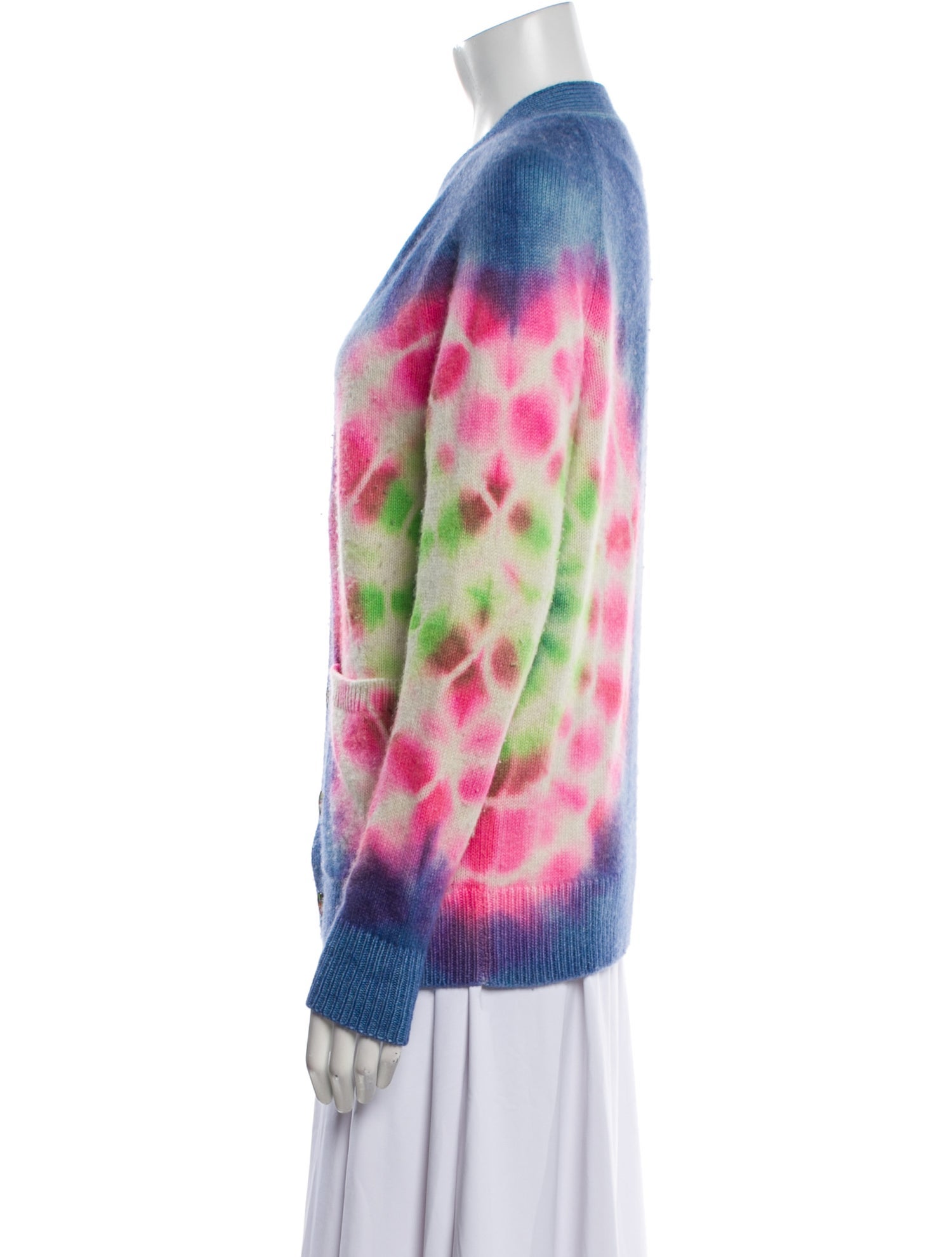 The Elder Statesman Cashmere Tie-Dye Print Sweater