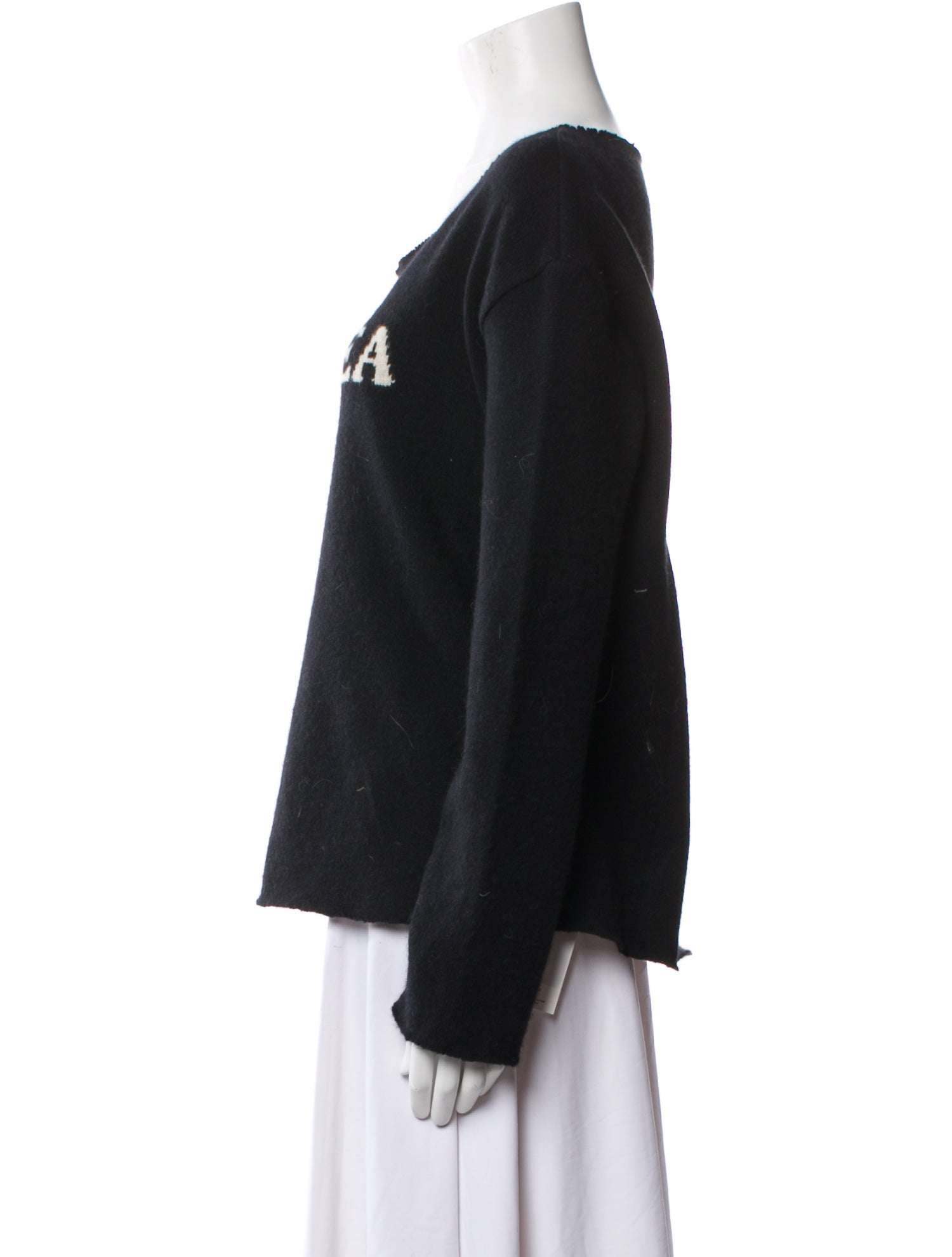 The Elder Statesman Cashmere Graphic Print Sweater