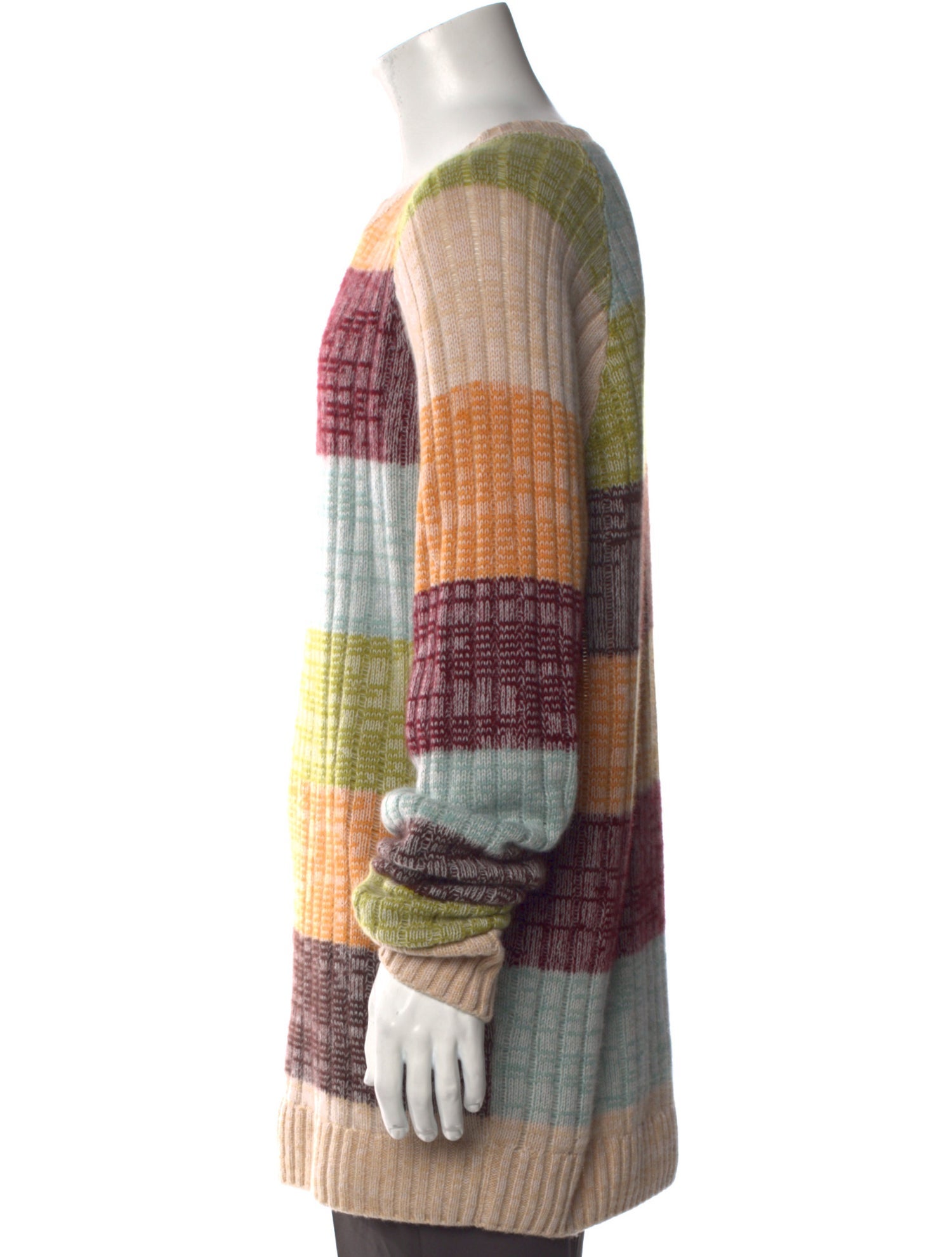 The Elder Statesman Cashmere Striped Pullover