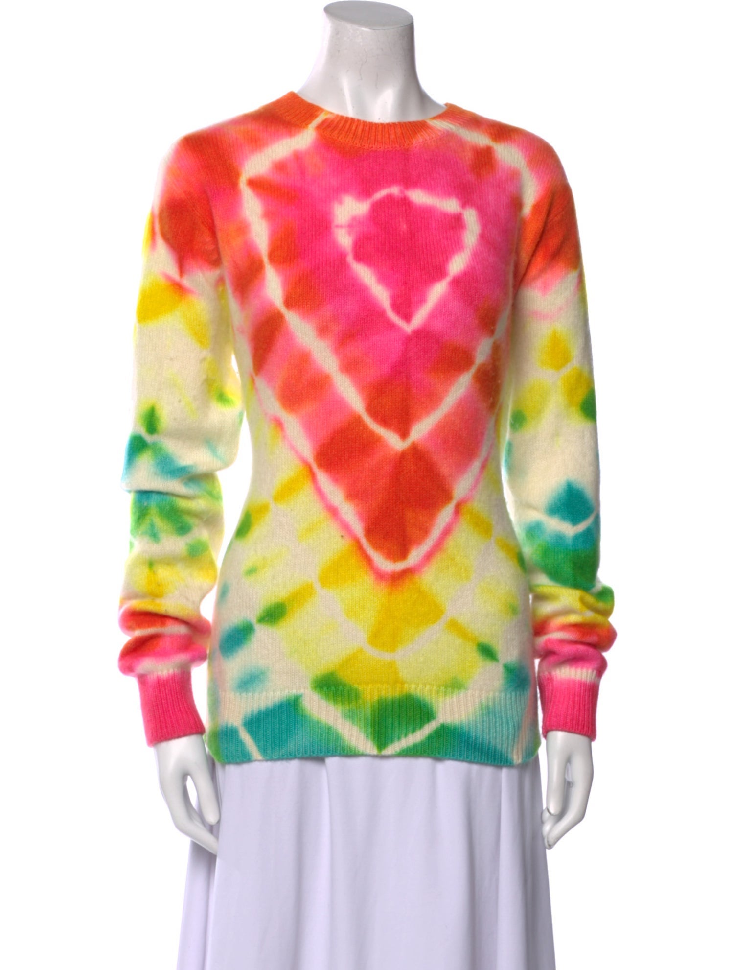 The Elder Statesman Cashmere Tie-Dye Print Sweater