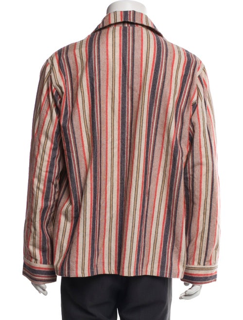 The Elder Statesman Cashmere Striped Pajama Top
