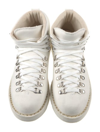 The Elder Statesman Canvas Combat Boots