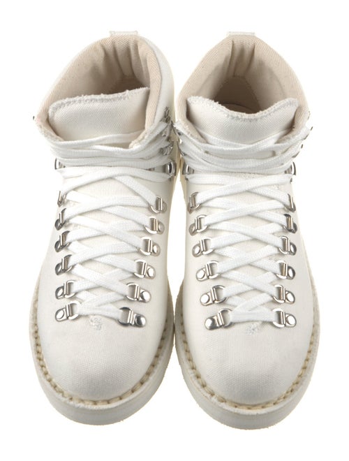 The Elder Statesman Canvas Combat Boots