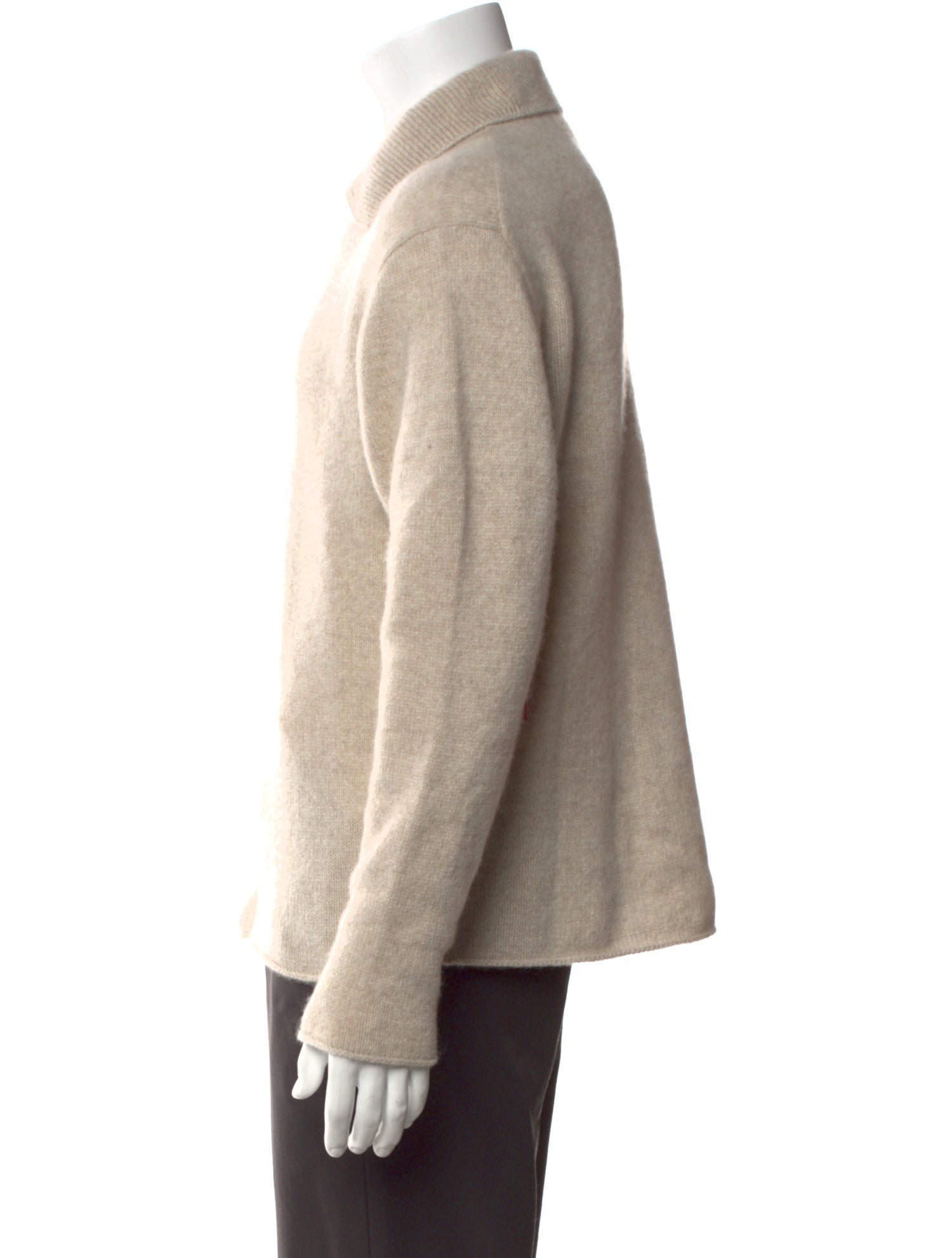 The Elder Statesman Cashmere Collar Polo Sweater w/ Tags