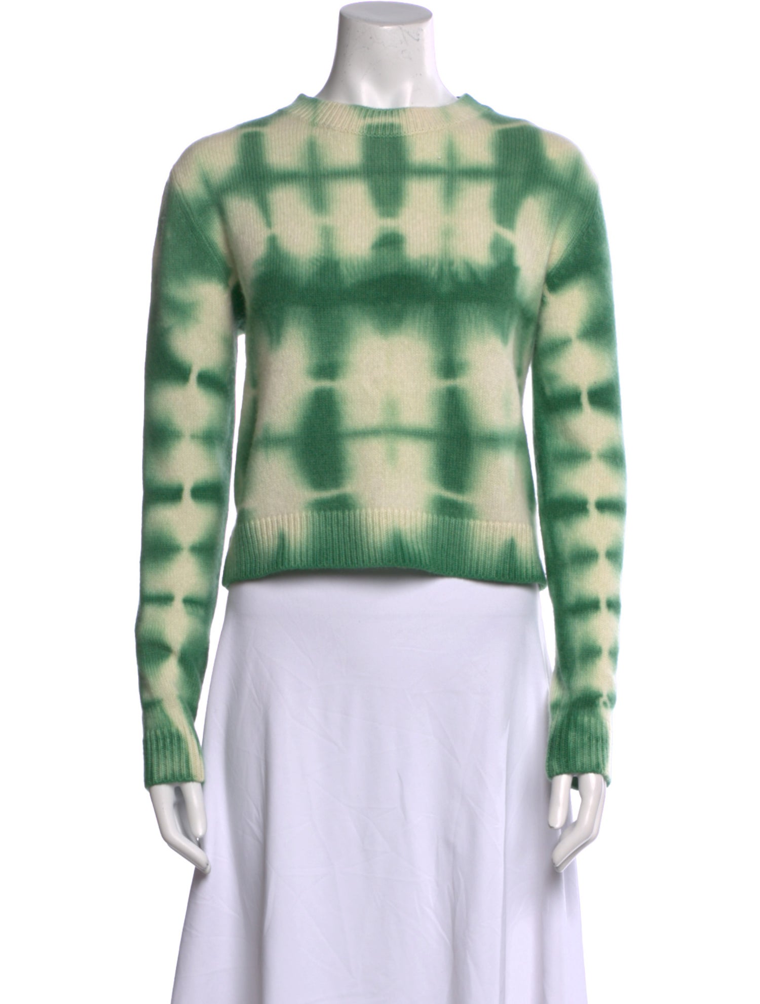 The Elder Statesman Cashmere Tie-Dye Print Sweater