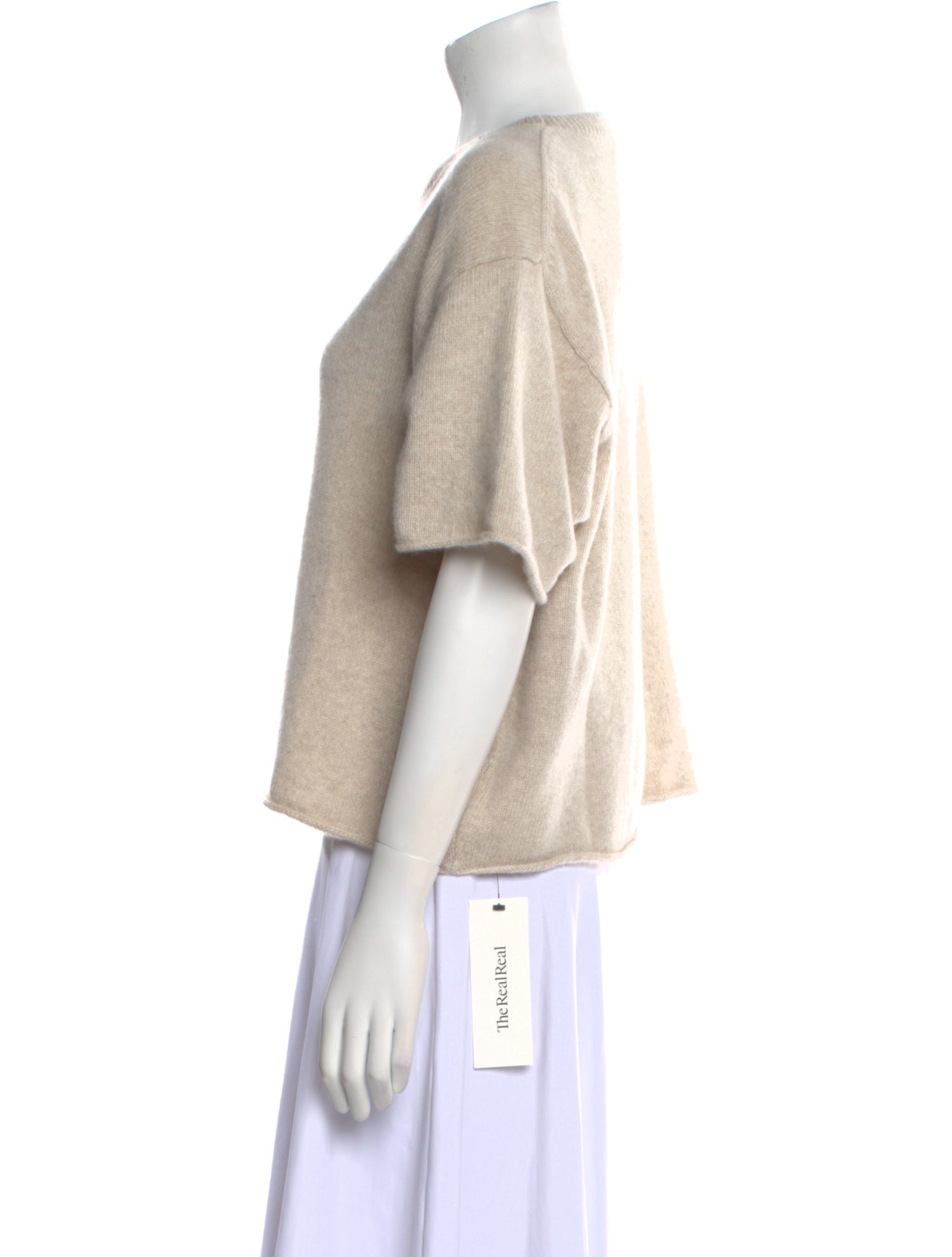 The Elder Statesman Cashmere Scoop Neck Sweater w/ Tags