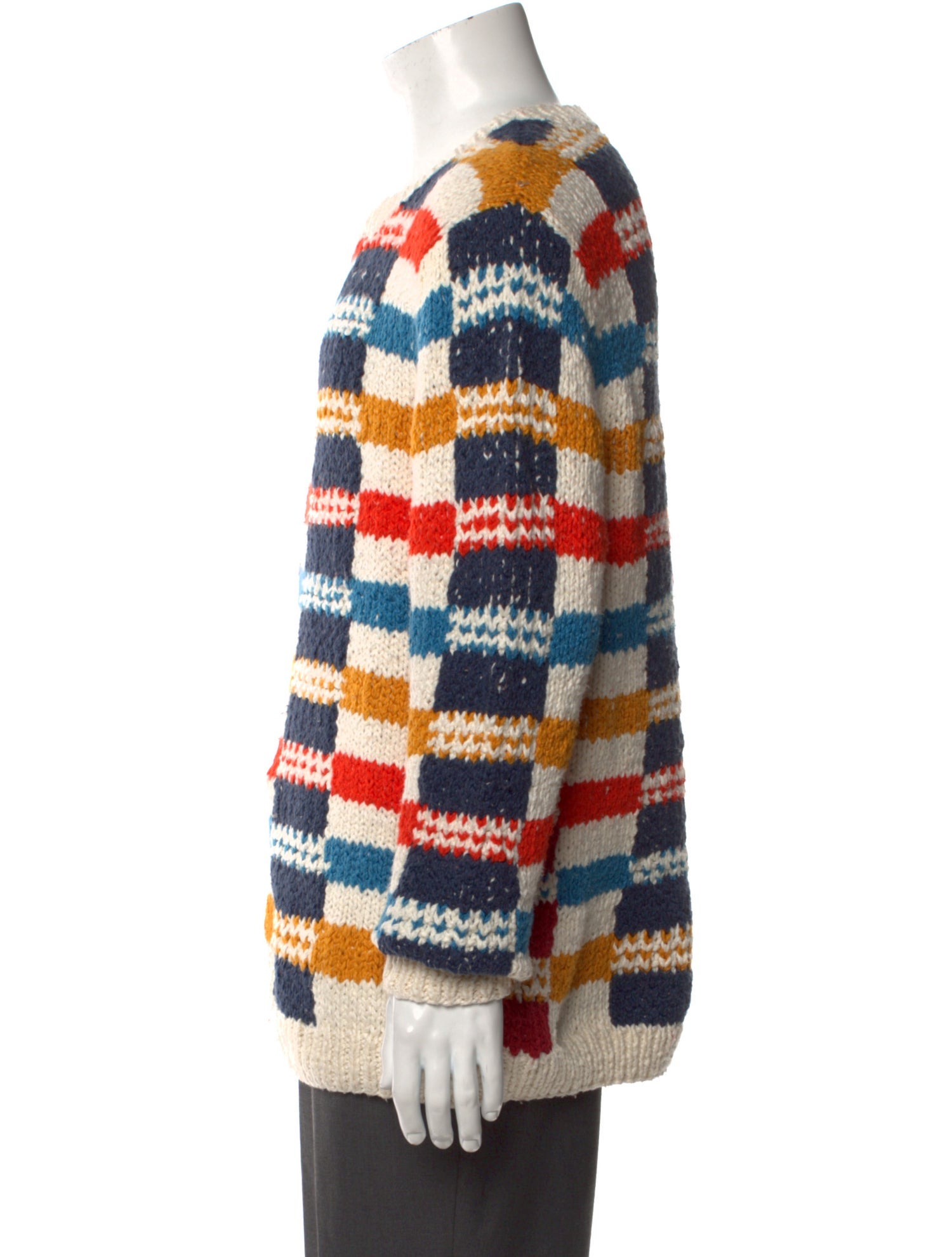 The Elder Statesman Patterned Crew Neck Pullover w/ Tags