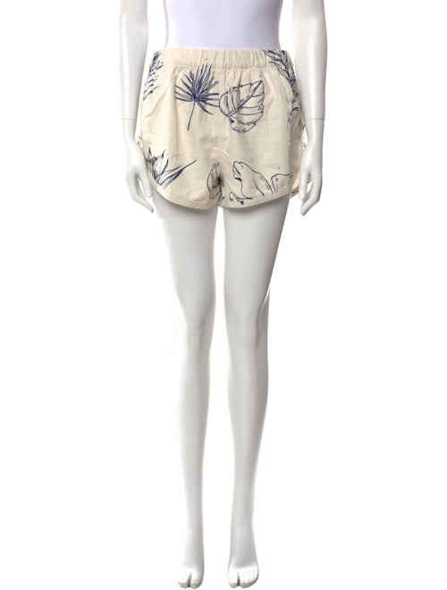 The Elder Statesman Printed Mini Shorts