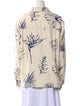 The Elder Statesman Printed Long Sleeve Button-Up Top