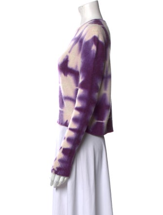 The Elder Statesman Cashmere Tie-Dye Print Sweater