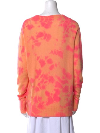 The Elder Statesman Cashmere Tie-Dye Print Sweater