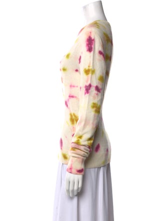The Elder Statesman Cashmere Tie-Dye Print Sweater