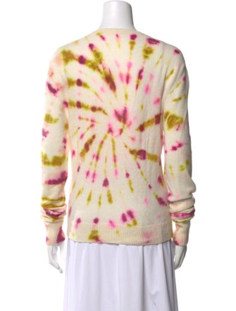 The Elder Statesman Cashmere Tie-Dye Print Sweater