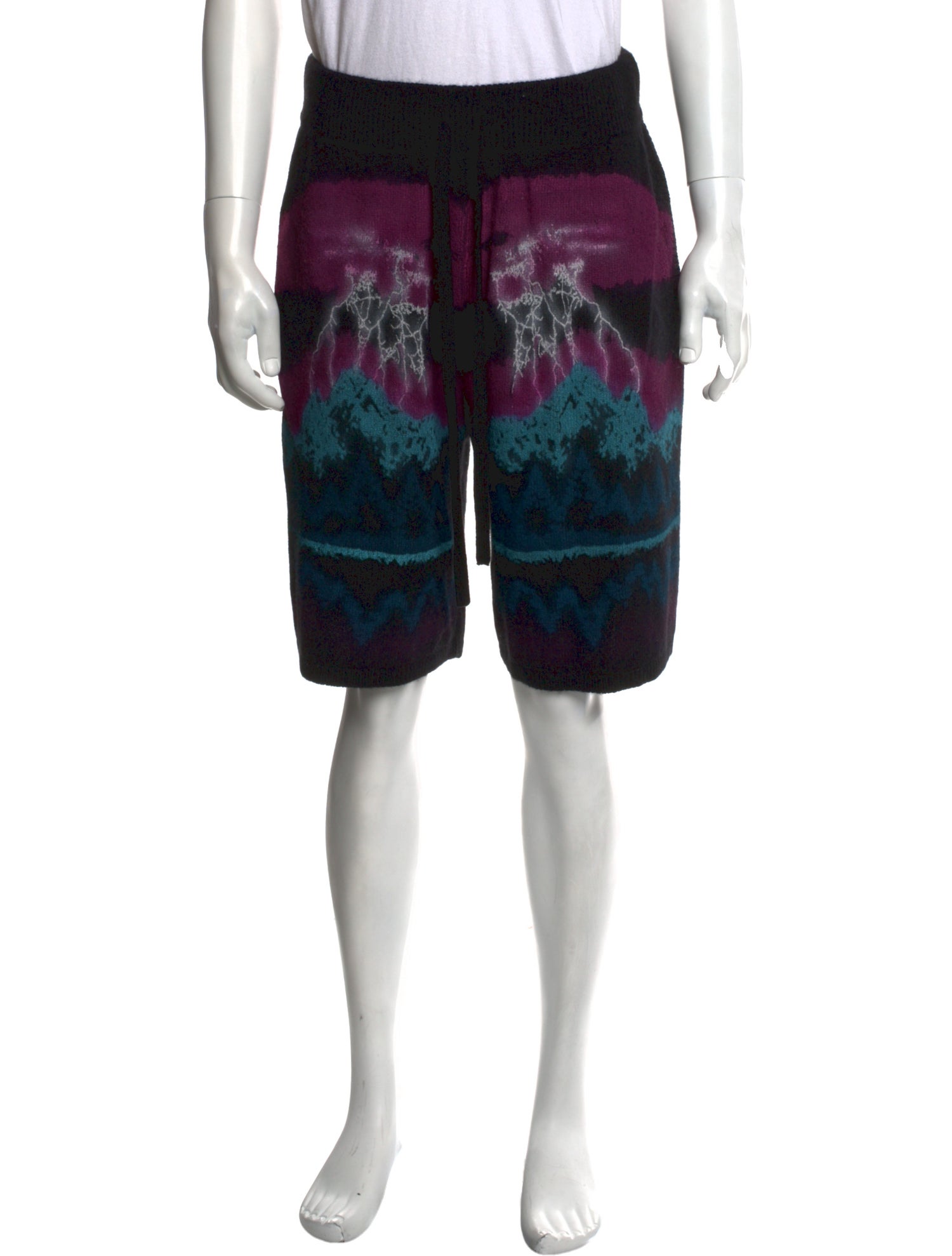 The Elder Statesman Printed Jogger Shorts