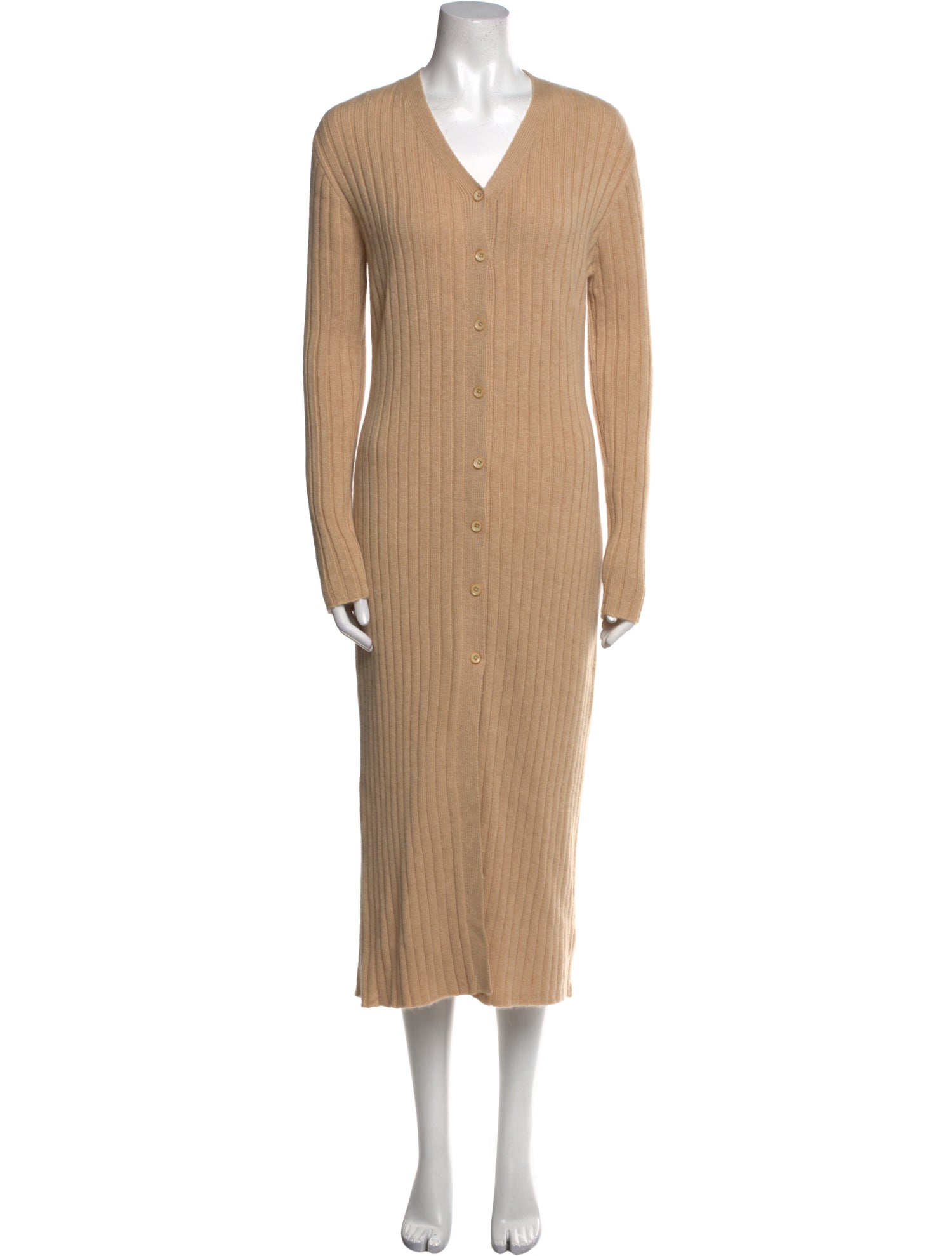 The Elder Statesman V-Neck Midi Length Dress