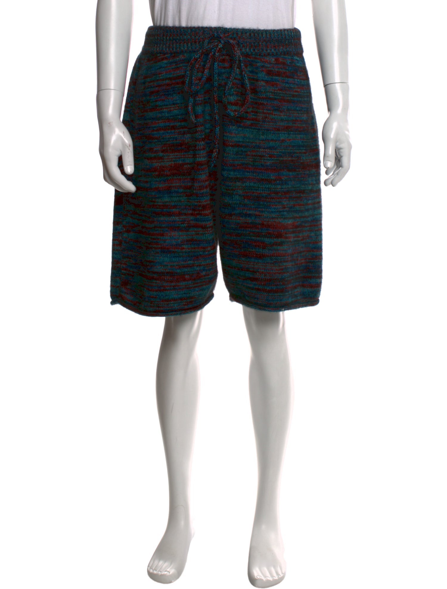 The Elder Statesman Striped Jogger Shorts