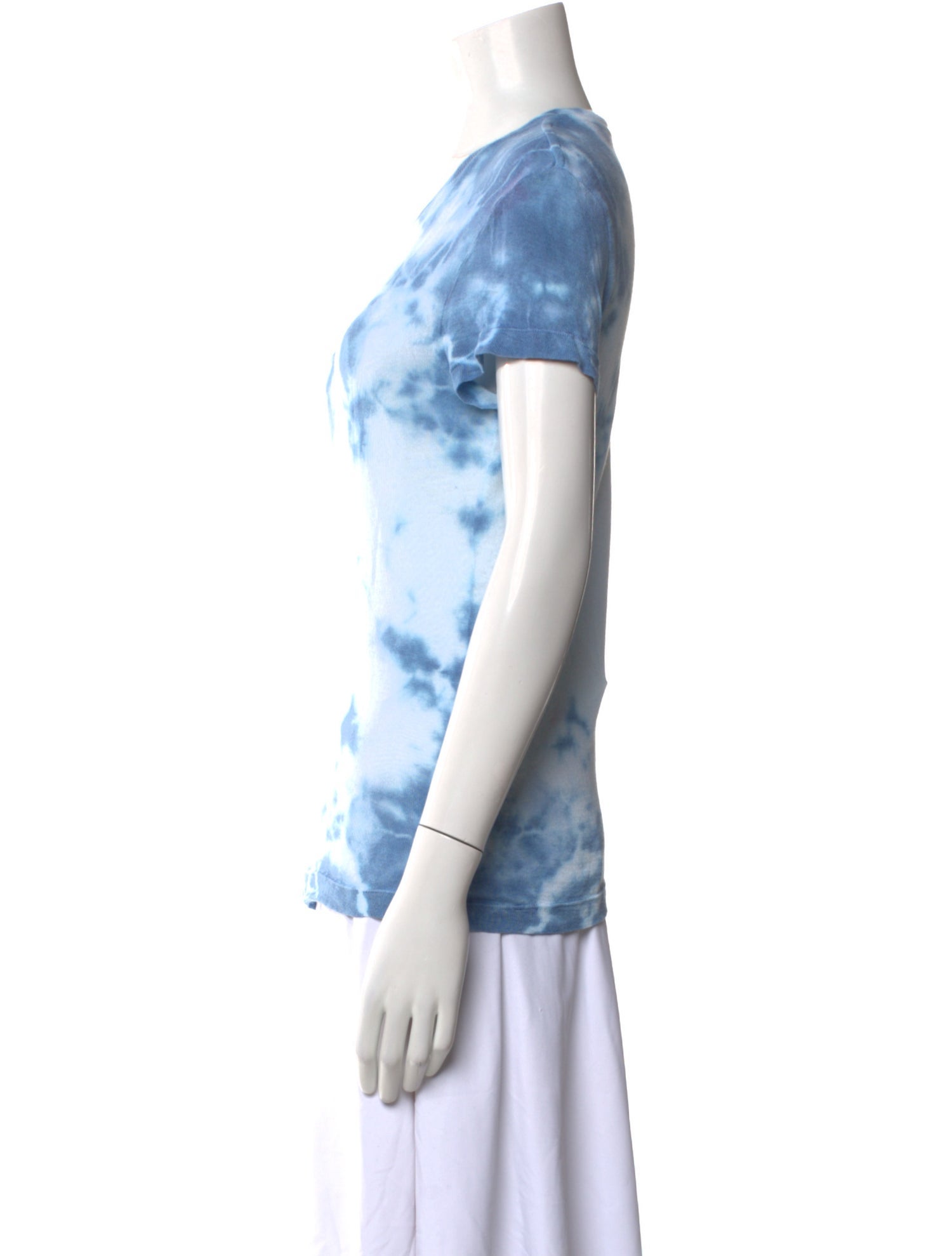 The Elder Statesman Tie-Dye Print Scoop Neck T-Shirt