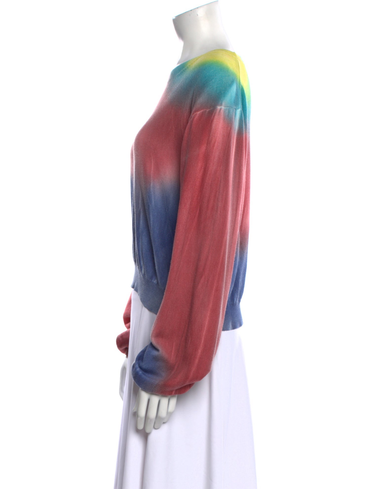 The Elder Statesman Tie-Dye Print Crew Neck Sweater