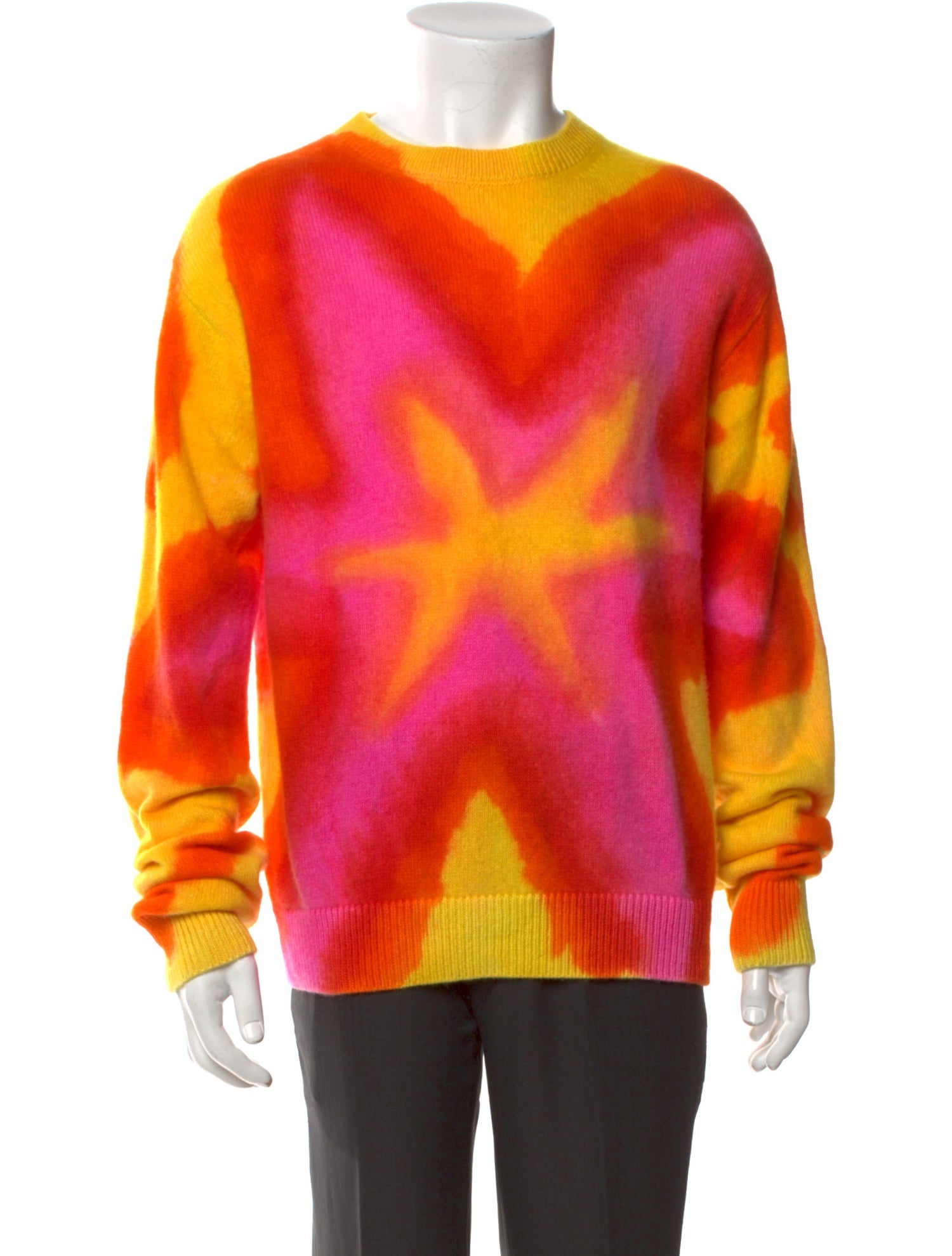 The Elder Statesman Cashmere Printed Pullover