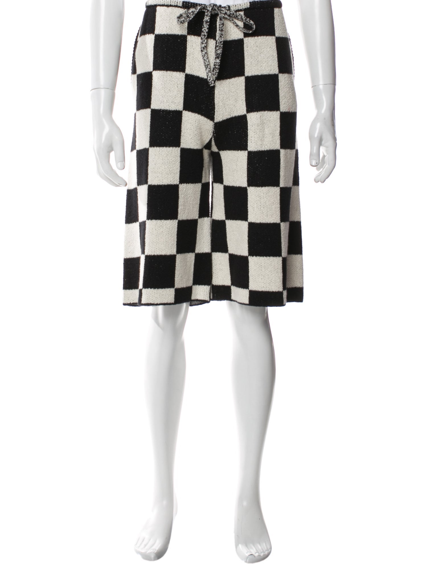 The Elder Statesman Plaid Print Jogger Shorts